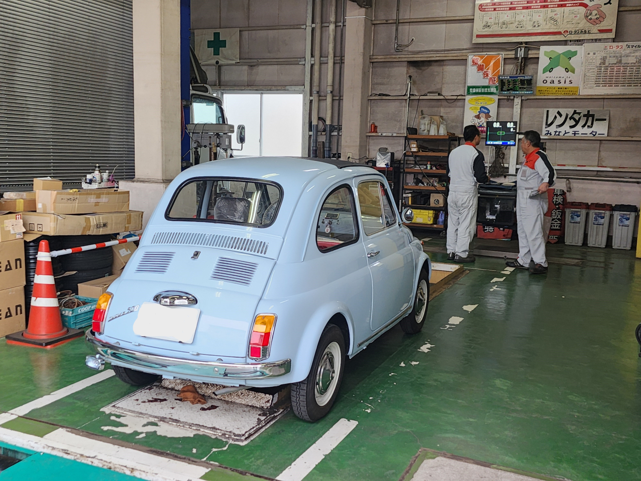 クラシックカー・ＦＩＡＴの車検🪛🔧